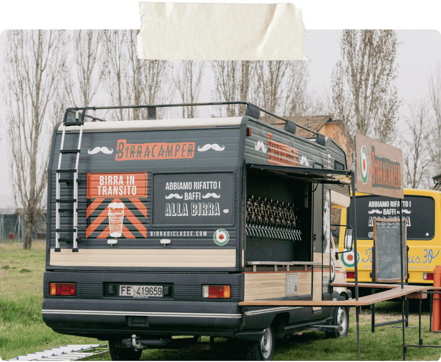 copertina beer truck noleggio